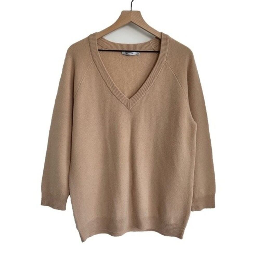 T by Alexander Wang Wool Cashmere V-Neck Sweater Size S